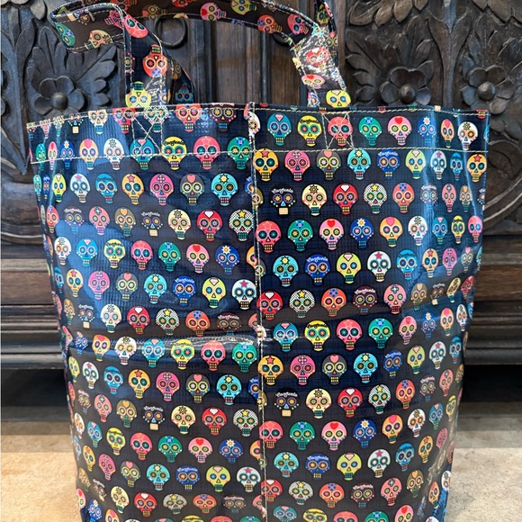 Consuela Multicolor Tiny Skull Tote Bag - Picture 2 of 3